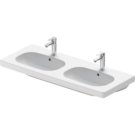 Duravit Furniture washbasin 120 cm D-Code white with OF TP 3 TH 03481200302